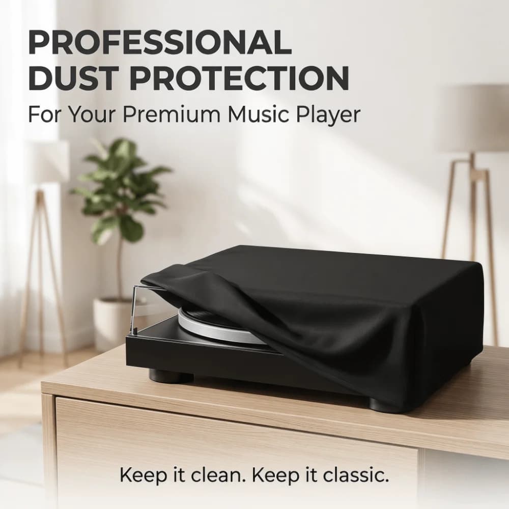 Copertura per giradischi compatibile con macchine per karaoke, lettori di CD/vinile - Copertura per lettore musicale