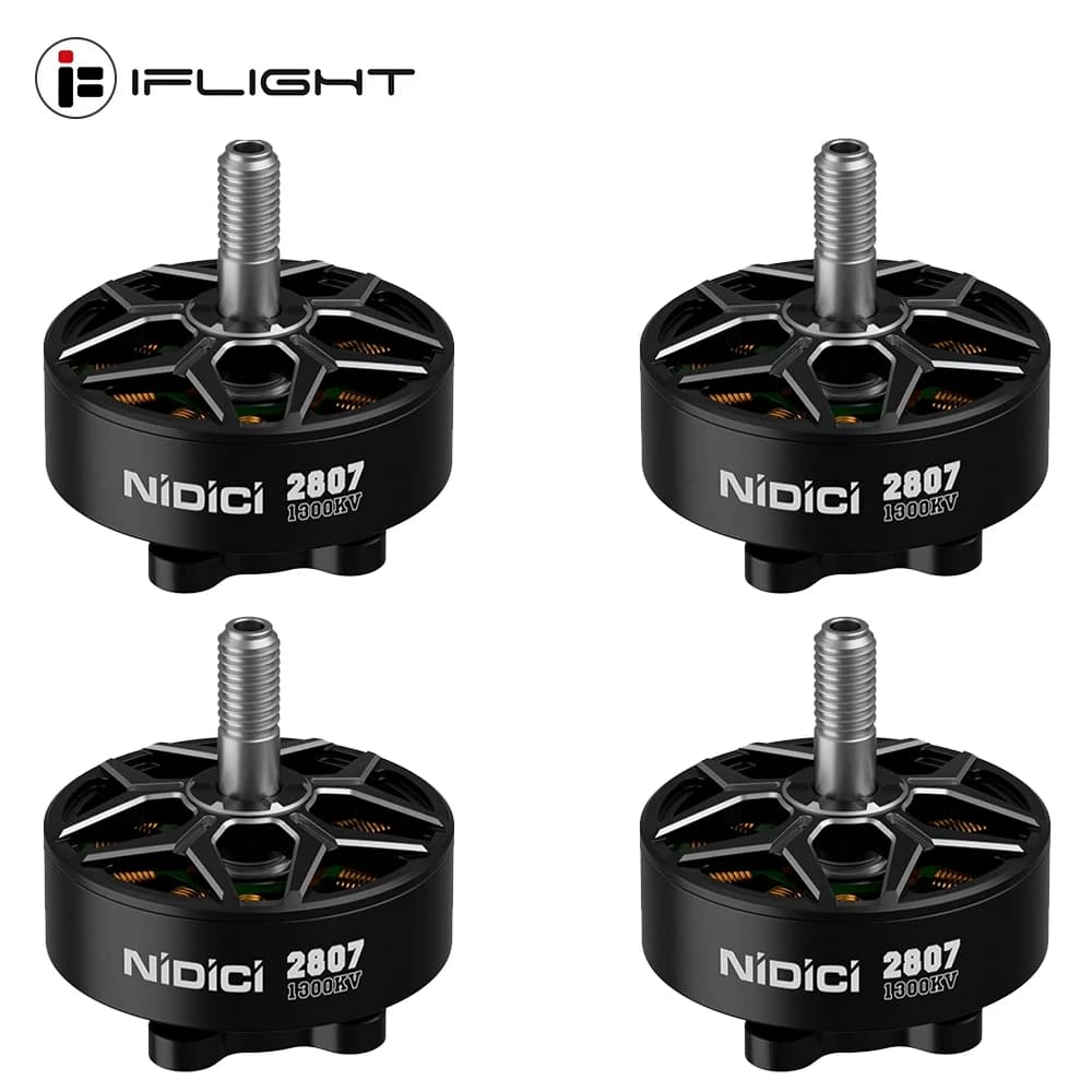 IFlight NIDICI 2807 1300KV Brushless Motor 5mm Shaft Compatible 7inch Propeller for RC FPV Drone