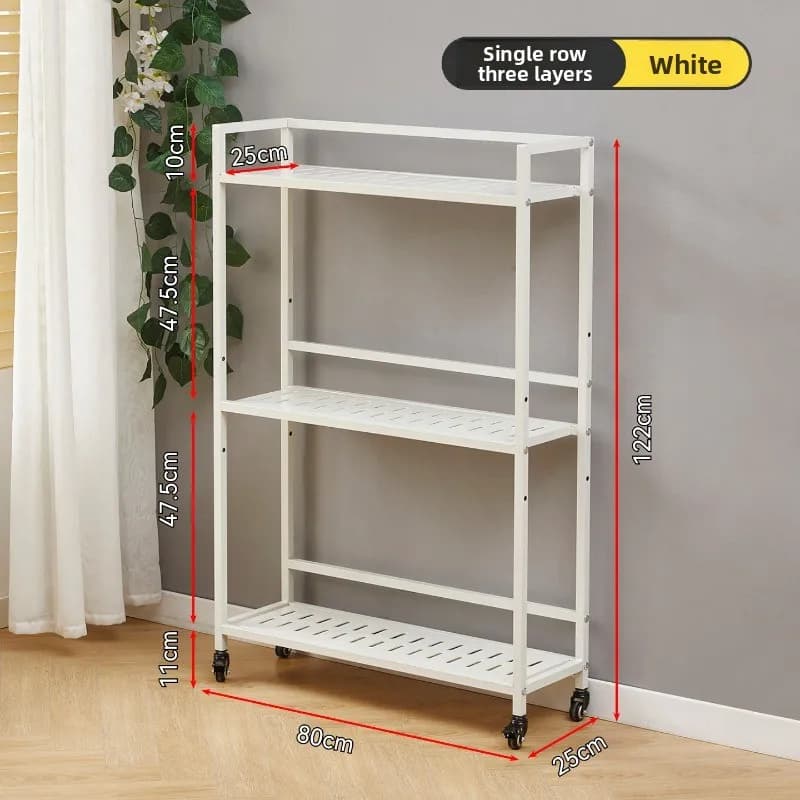 Mobile flower stand Shelf Balcony Courtyard Living room Floor-to-ceiling stand Flower pot shelf Potted plants Flower growing