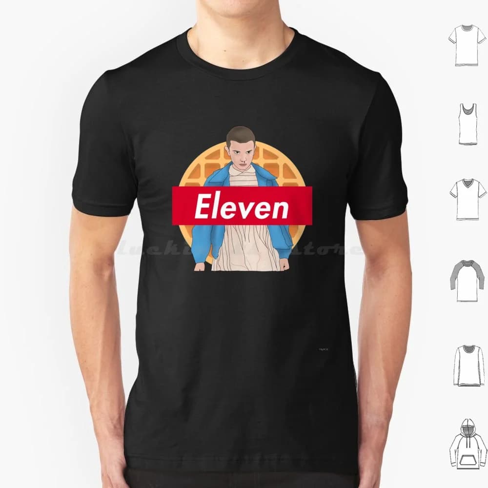 Eleven T Shirt Big Size 100% Cotton Eleven Lucas Mike Pop Culture Graphic Funny Upside Down Trendy Highciti