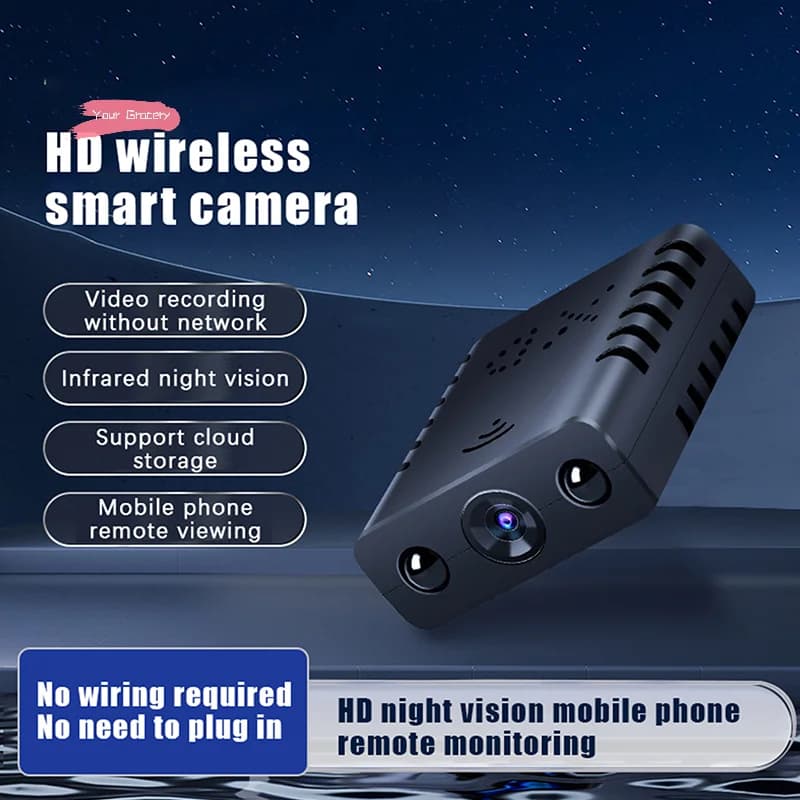 Nuova Telecamera WiFi Mini HD 1080P XD, Telecamera IP Antifurto per Interni, Sicurezza Domestica Intelligente con Video e Audio in Tempo Reale tramite APP