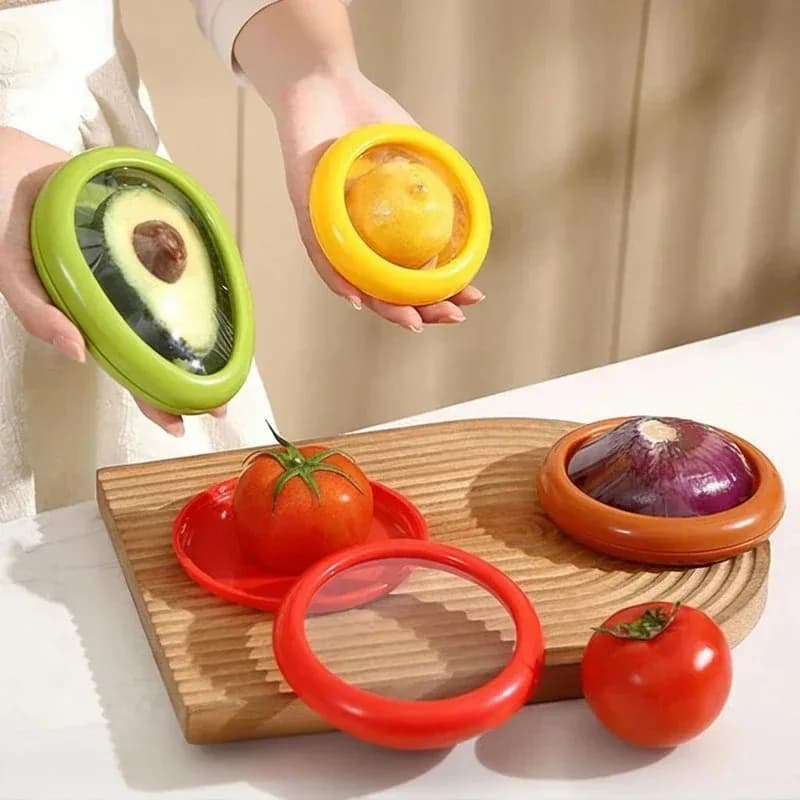 Set di scatole portaoggetti in silicone riutilizzabili Contenitori a tenuta stagna con pellicola trasparente per frigorifero da ufficio da campeggio per la preparazione dei pasti