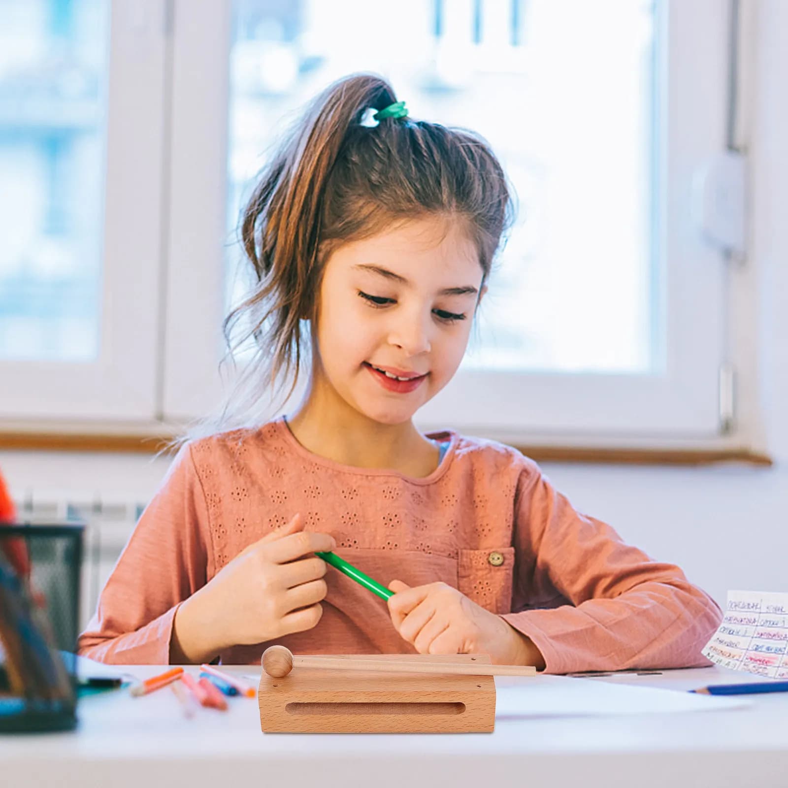 Blocchi di Legno per Percussioni Orff, Strumenti Musicali, Ideali per l'Educazione Musicale in Classe e per Attirare l'Attenzione