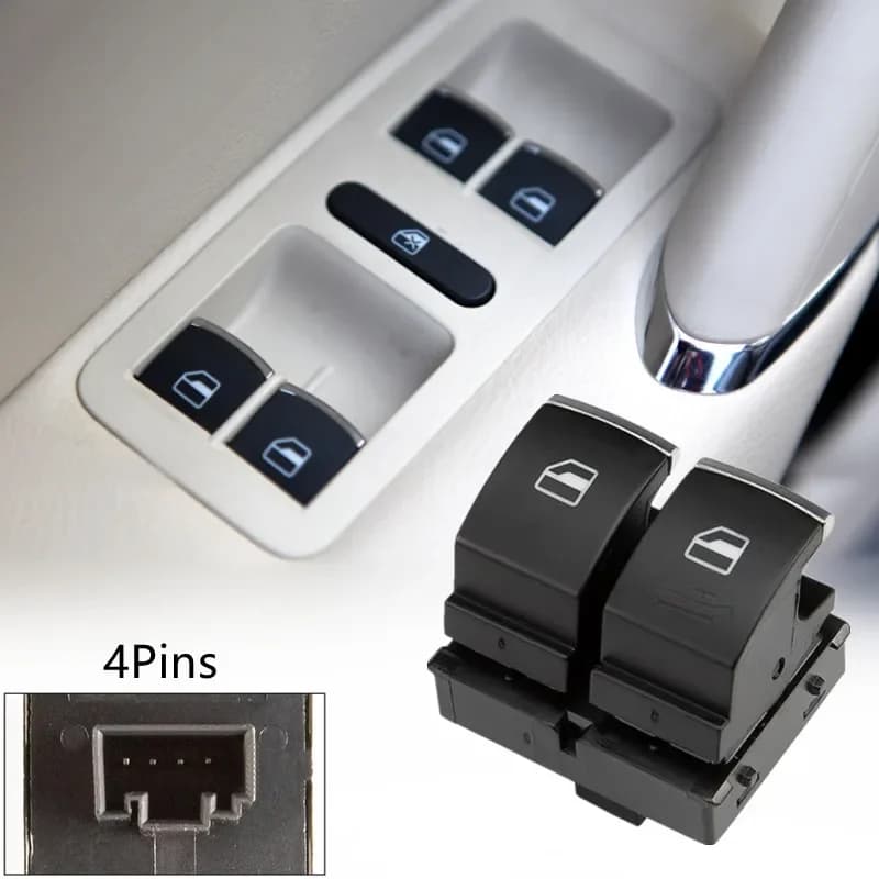Pulsante di controllo alzacristalli per VW Golf MK5 MK6 GTI Eos Scirocco Tiguan Polo Passat B6 B7 CC 5K3959857 5K3 959 857A