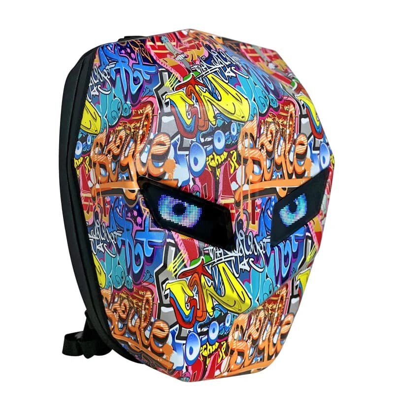 Zaino LED per uomo, guscio rigido, alla moda, per moto, ciclismo, zaino porta casco per donna, viaggi d'affari, escursionismo, zaino porta laptop