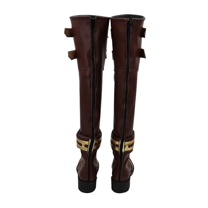 Gioco Anime LOL Caitlyn Scarpe Cosplay Stivali Accessori per costumi di Halloween Puntelli