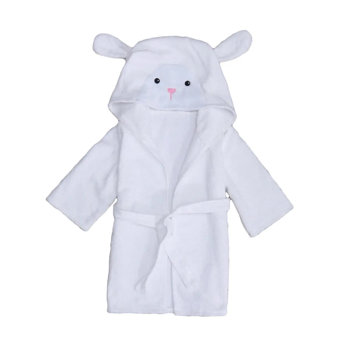 Animal Cotton Bathrobe Infant Bath Towel Size M 2-3 Years Soft Absorbent Toddler Bathrobe Cartoon Pattern