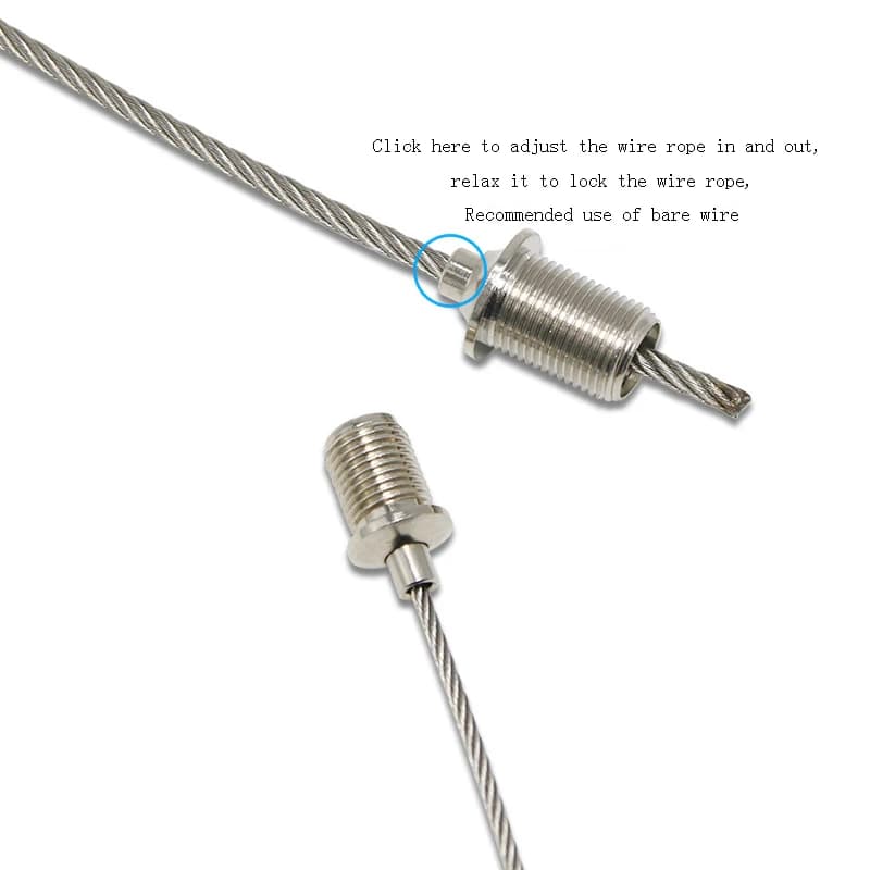 10 pz M6-M12 Cavo di Filo Tirando Testa di Blocco di Rame Morsetto Filo Strumento Dente per Luce di Pannello, Corda per Appendere, Codice di Appendere