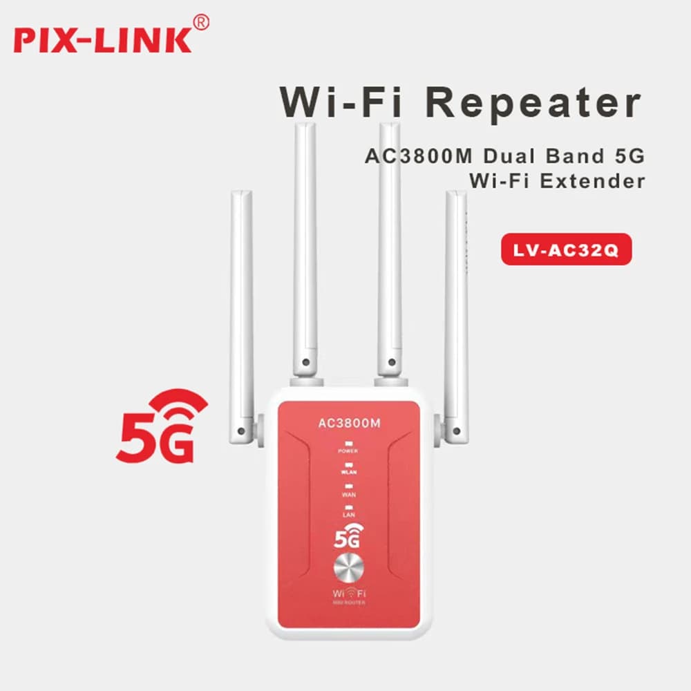 Ripetitore wireless 1200Mbps Estensore di portata WIFI Ripetitore di segnale WiFi 5G Rete dual-band 802.11ac Router amplificatore WiFi PIX-LINK