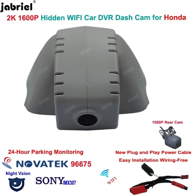 For Acura Integra 2023 DVR car recorder for Honda CIVIC Si Berlina Berlina Hatchback 2022 2K Dash Cam Front and rear camera