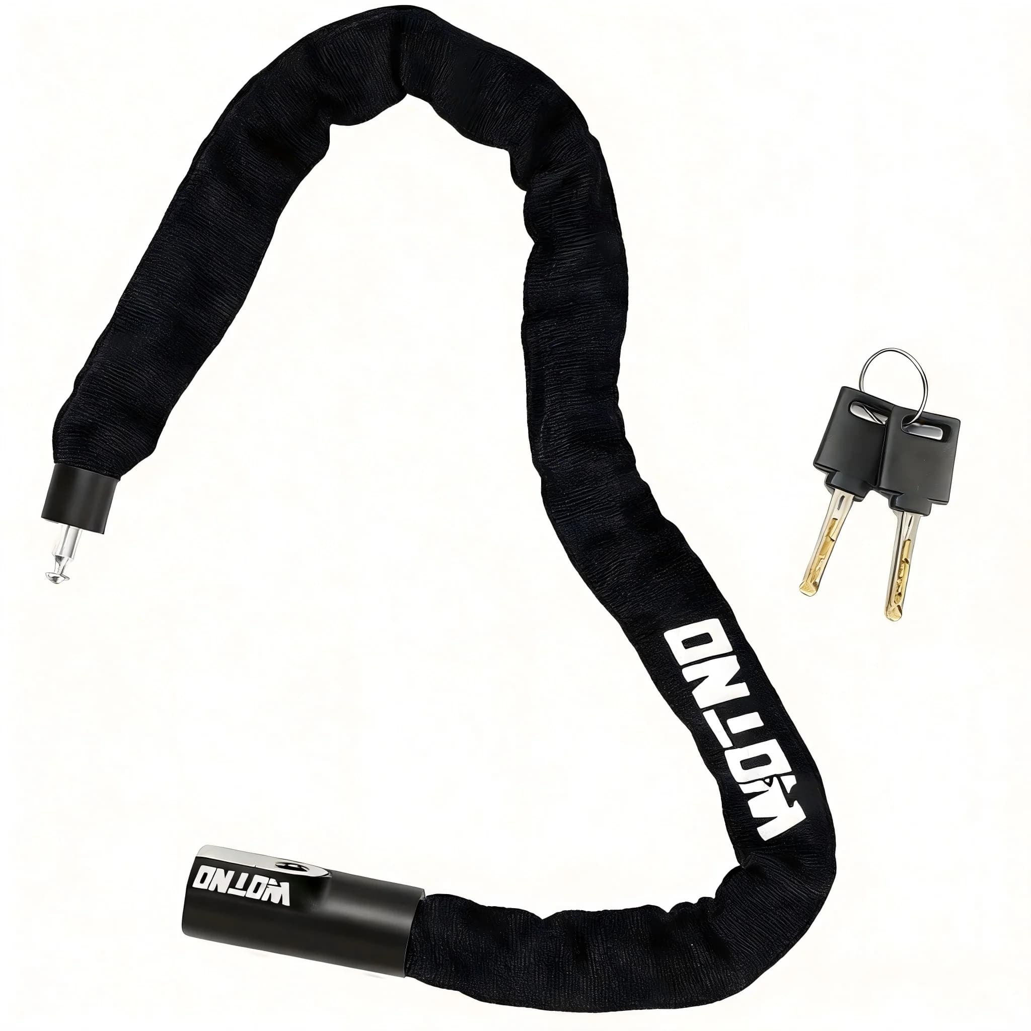 GaleRun Bike Chain Lock, 3.3FT Anti-Theft Bicycle Lock with 2 Keys –Hardened Steel Security Chain for Motorcycles, Scooters
