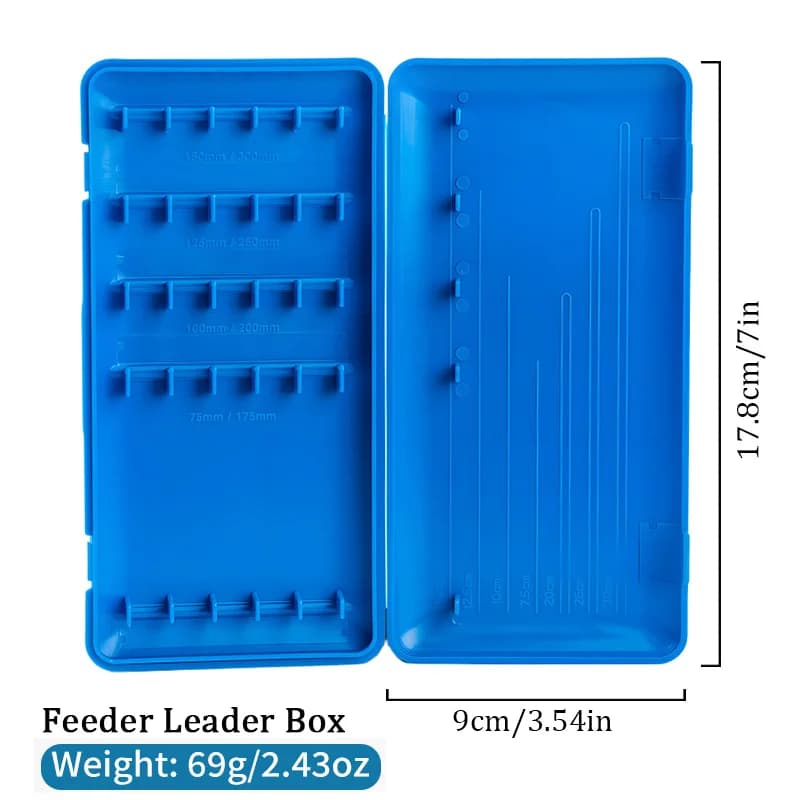 Carp Fishing Storage Box, Double Side PP Container for Fishing Equipment, 69g, Open Fishing Accessories