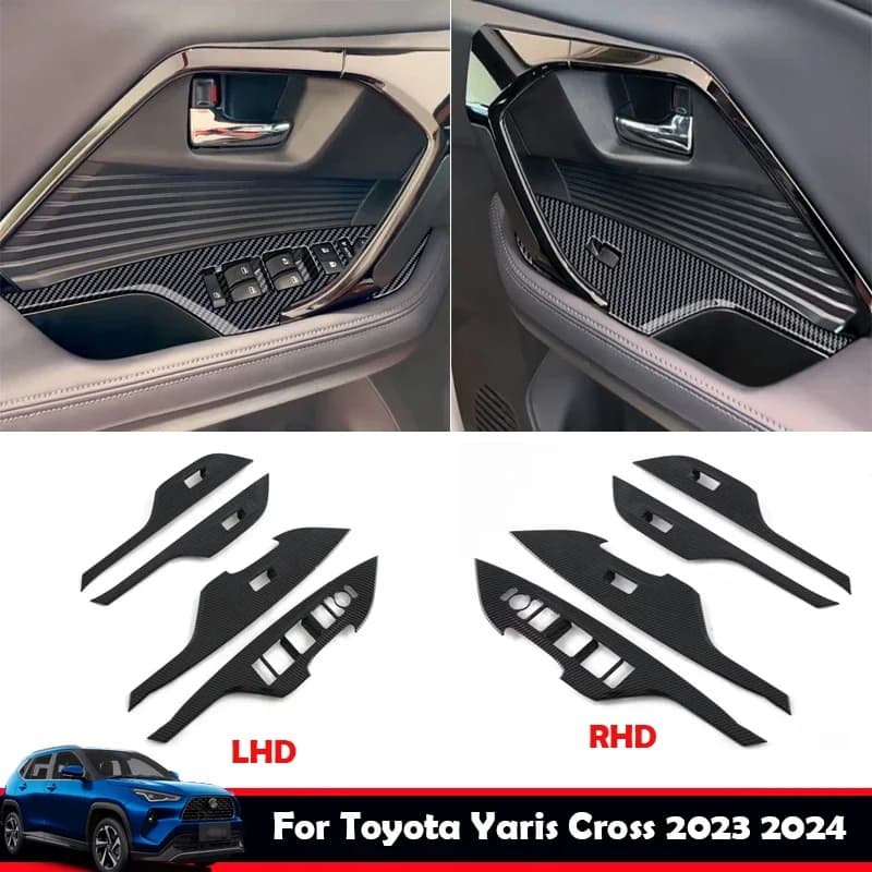 L/RHD Per Toyota Yaris Cross 2023 2024 accessori Interni porta armst finestra ascensore interruttore di copertura in vetro pannello di controllo di aumento copertura