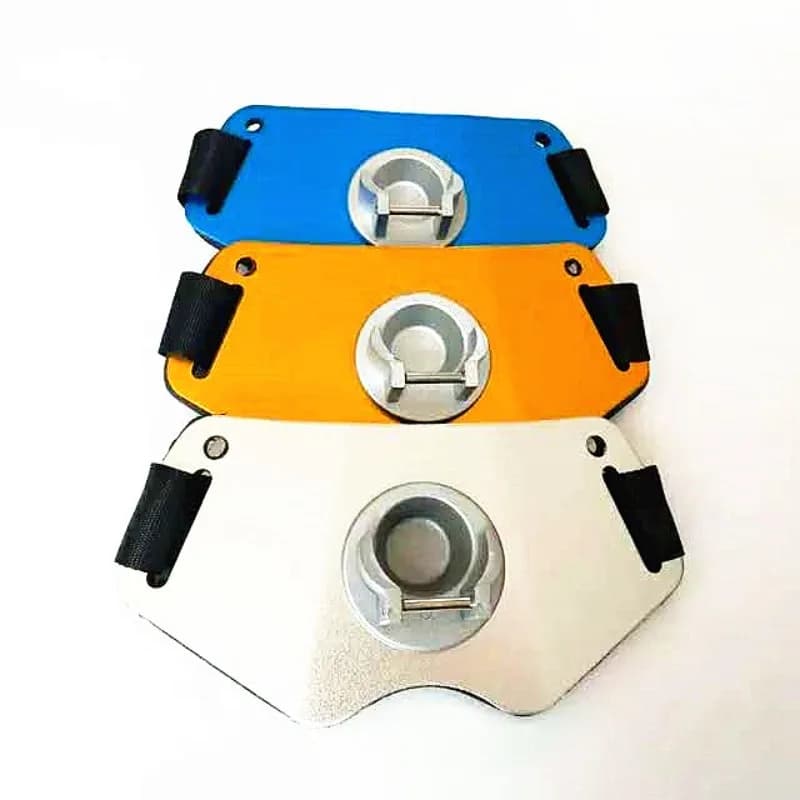 Waist Hanging Aluminum Fishing Fighting Gimbal Rod Holder, Professional Tackle for Offshore, Boat, Lure and Anchor Fishing