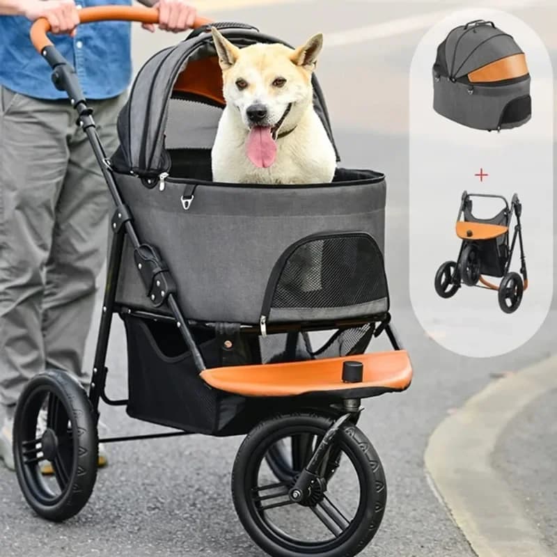 Passeggino per animali domestici passeggino per cani di grandi dimensioni passeggino per gatti passeggino per cani passeggino passeggino da viaggio staccabile triciclo da viaggio