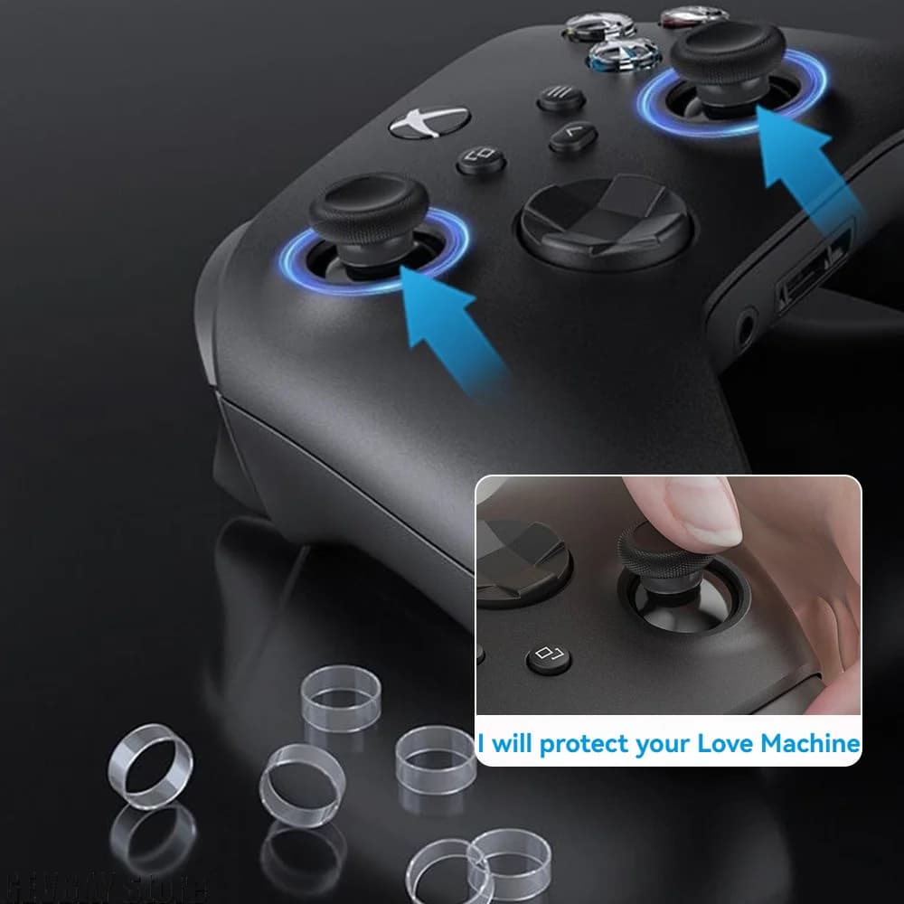 8Pcs Elastic Protective Joystick Rubber Caps for PS5, PS4, Steam Deck & Rog Ally, Soft Silicone Thumb Grips Game Console