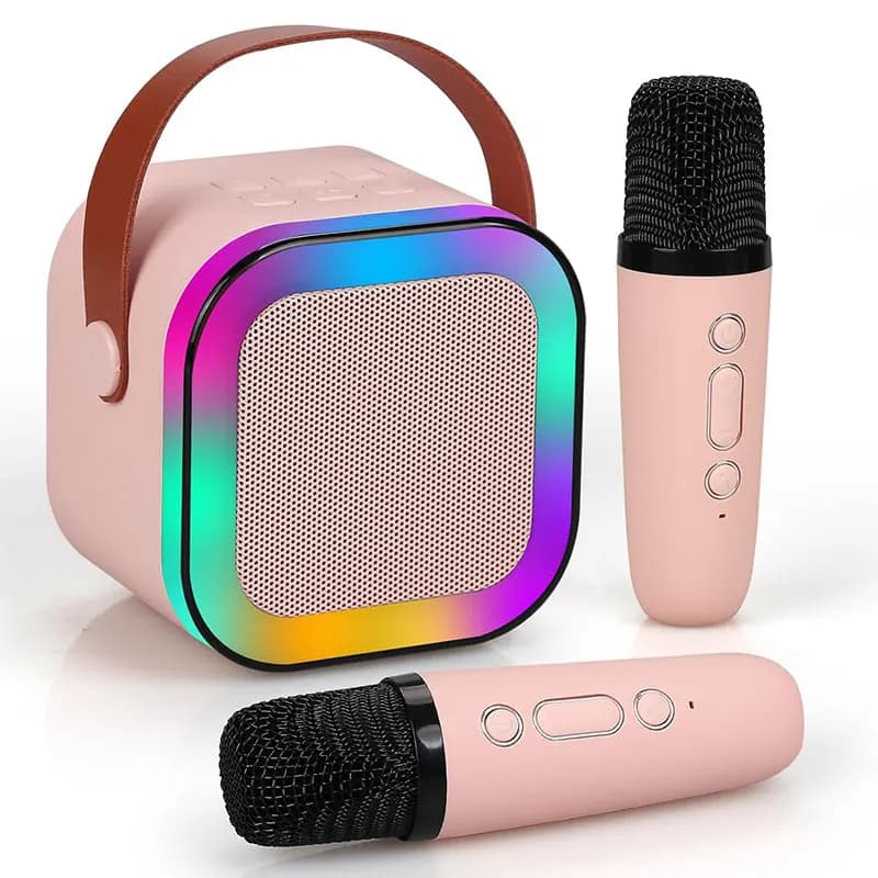 Microfoni professionali per bambini per cantare Sound Box Blootooth Mini altoparlante Macchina per karaoke Set completo di attrezzature Bluetooth per la casa