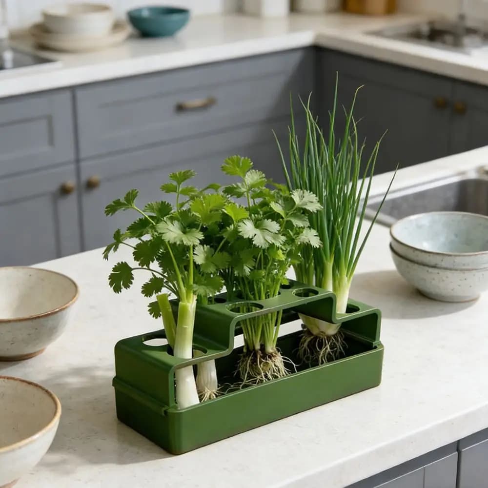 Plastic Chives Seedling Tray Ventilated Celery Sprout Planting Pot Coriander Lettuce Chives Hydroponic Planter Hydroponic