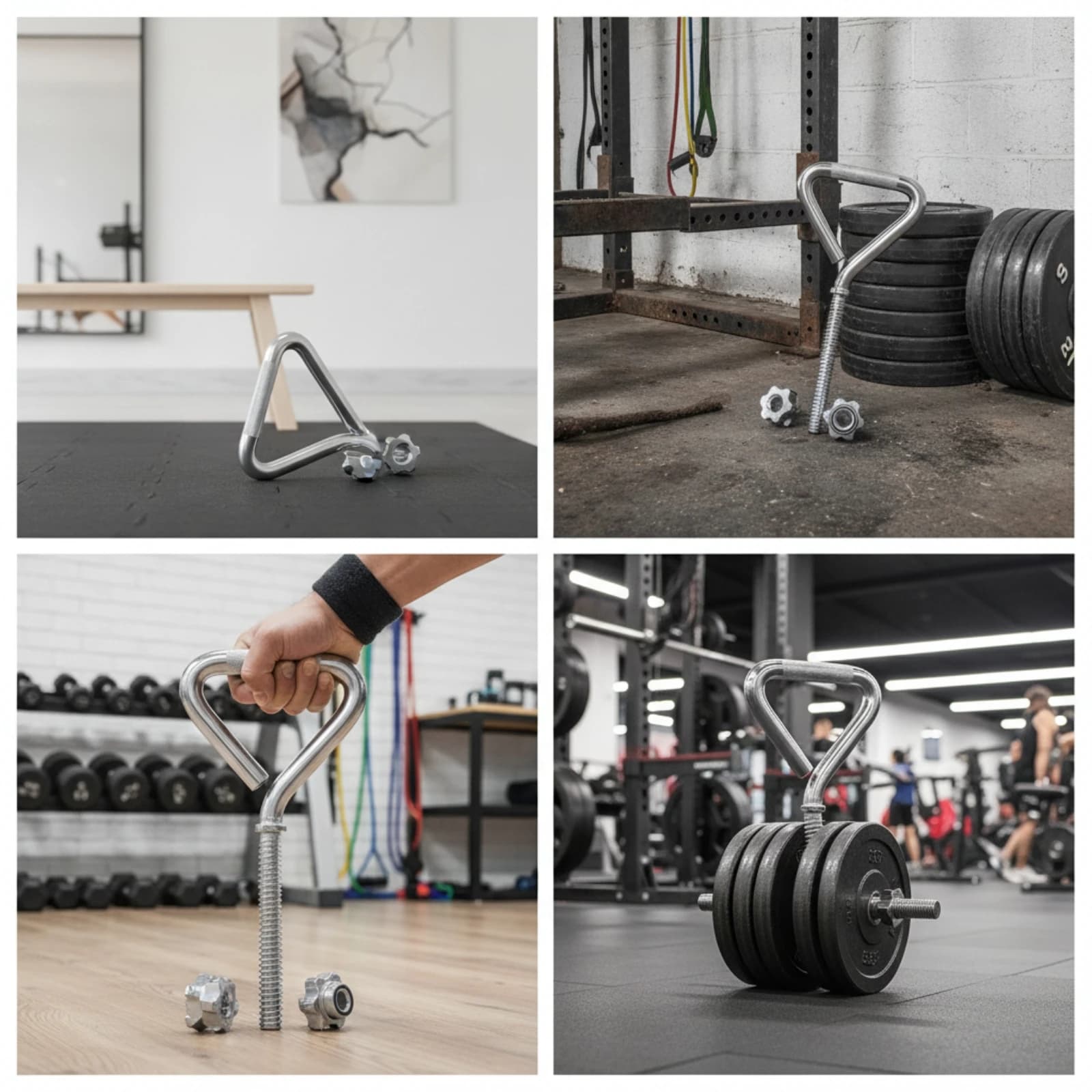 Kettlebell Handle Attachment Plate-Loaded Adjustable Kettlebell Handle Weight Training Accessory Heavy Duty Sturdy