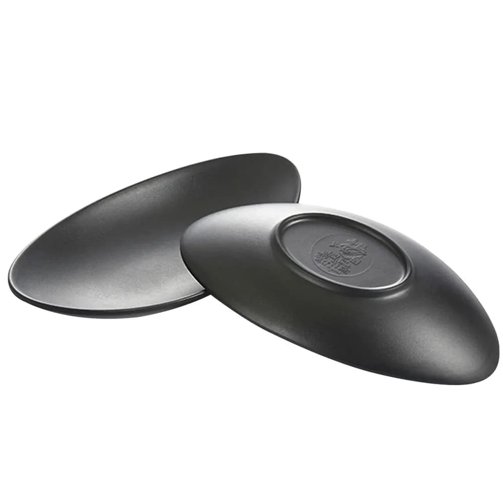 Set di 2 Piatti Neri per Sushi, Eleganti Vassoi per Antipasti, Dessert, Sashimi, Insalate, Frutta Secca, Noci e Snack