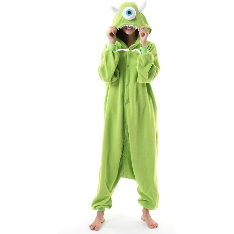 Adulto Uomo Donna Tutina Pigiama intero Cosplay Costume da cartone animato Halloween Natale Indumenti da notte Tuta Homewear