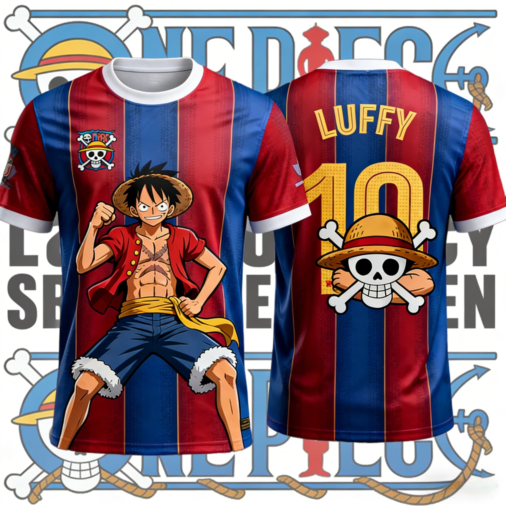 T-shirt sportiva estiva 2026 One Piece Rufy con stampa 3D retrò, a maniche corte, ad asciugatura rapida, per adulti e bambini, top atletico anime Y2K