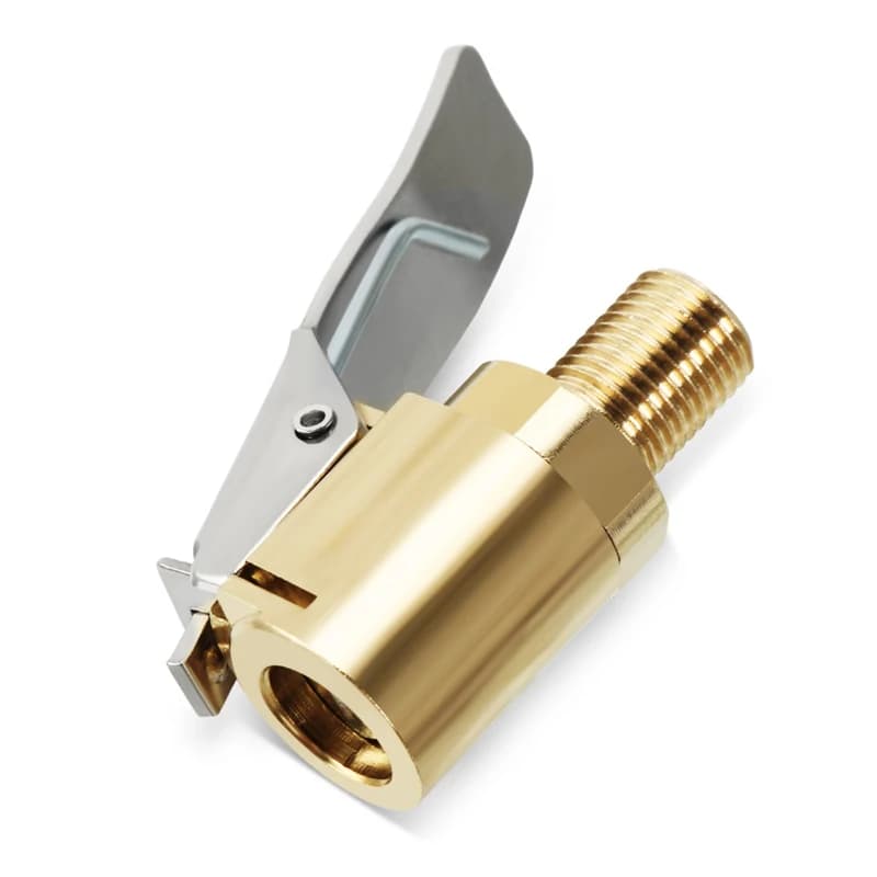 Auto Auto ottone 8mm pneumatico ruota pneumatico mandrino aria pompa gonfiatore valvola morsetto connettore adattatore accessori Auto per compressore