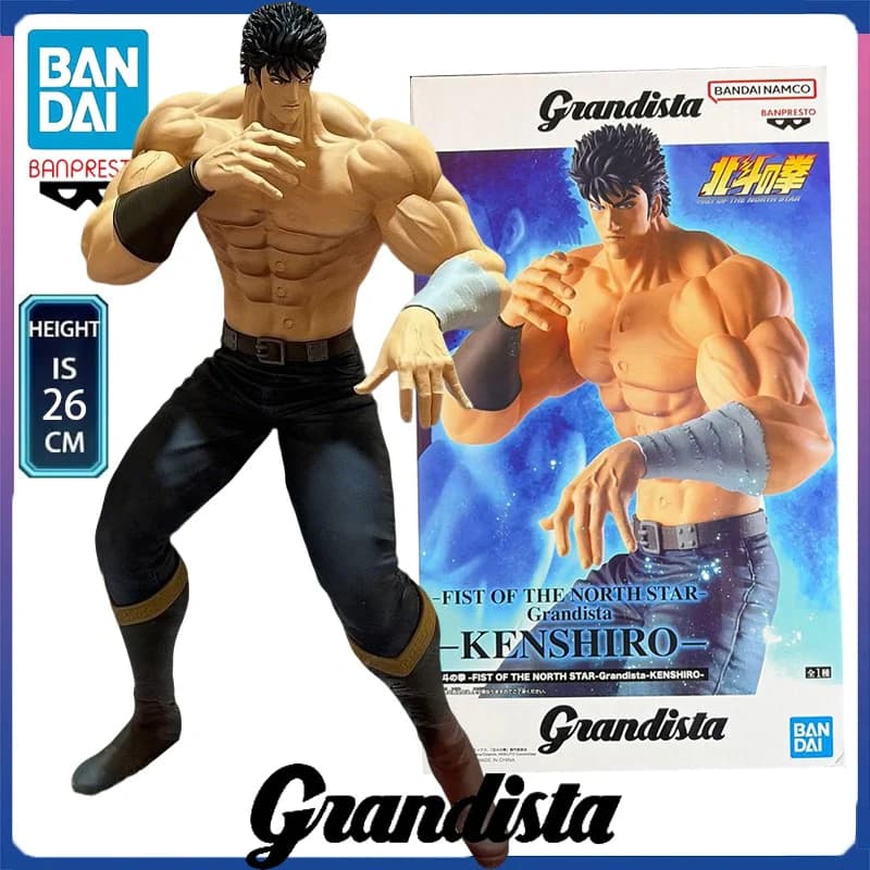 In Stock BANPRESTO FIST OF THE NORTH STAR -Grandista- KENSHIRO PVC 26CM Anime Action Figures Model Collection Toy