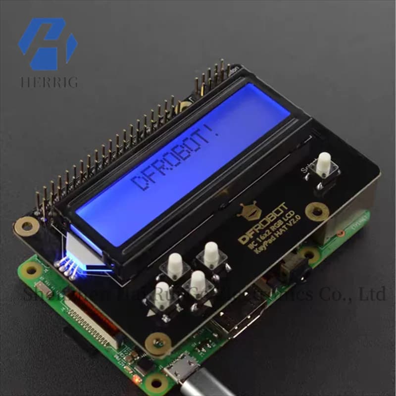 Base a colori della scheda di espansione pulsanti Raspberry Pi RGB LCD1602 Nuovo di zecca originale