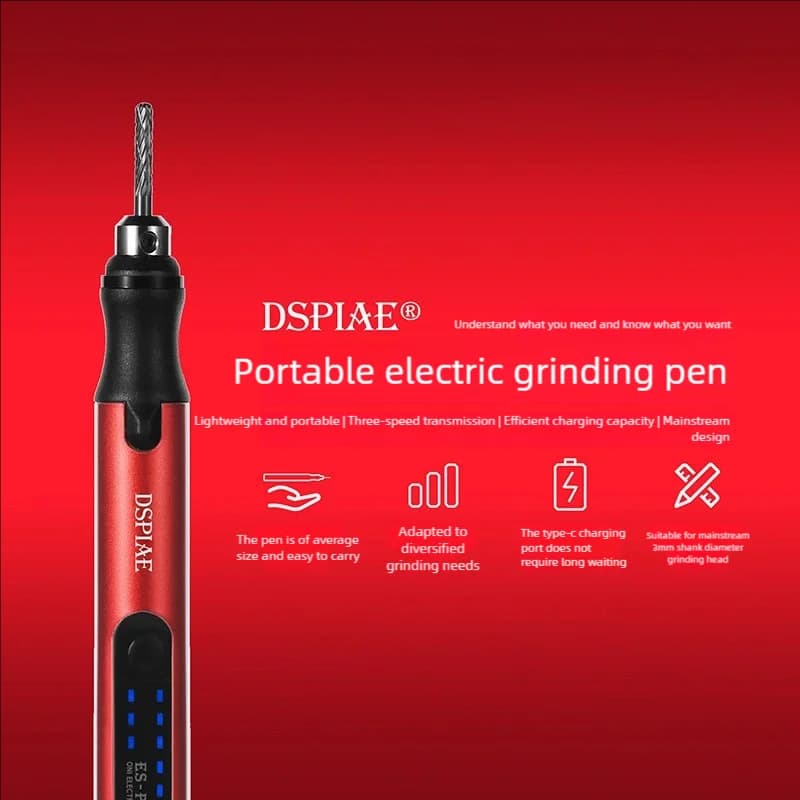 DSPIAE ES-P Penna per molatura Mini modello elettrico portatile Strumenti per la produzione di foratura Lucidatura per kit modello Strumenti Hobby Fornitura fai da te