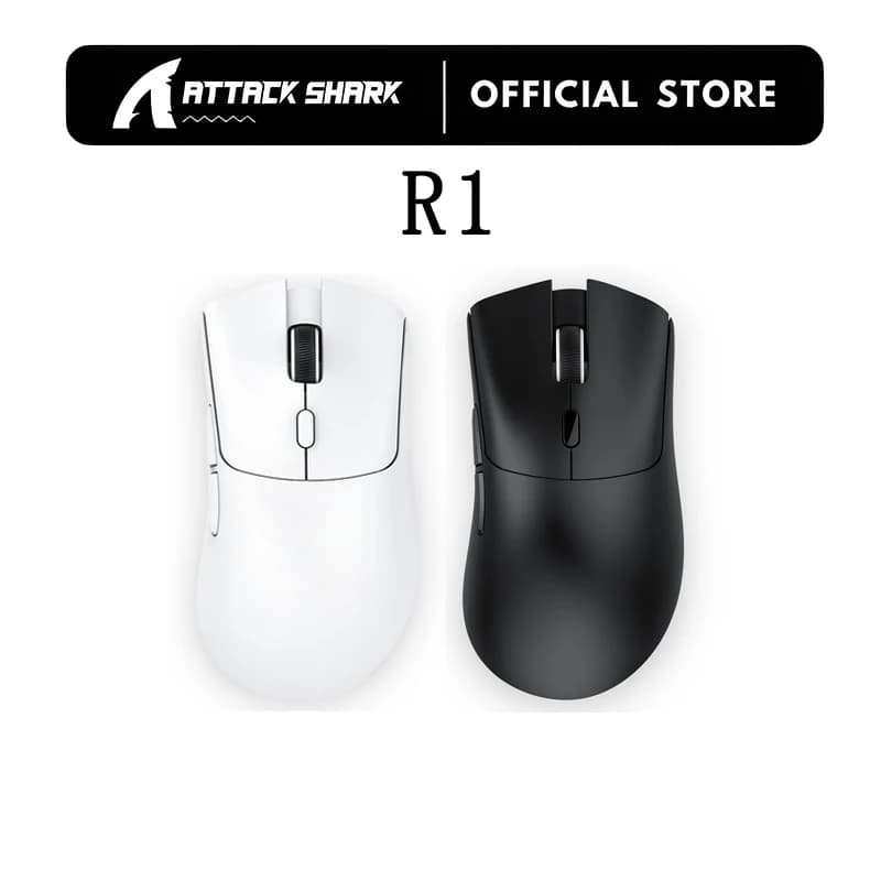 Mouse Wireless Bluetooth from Gaming ATTACK SHAR R1 Original with Sensor PAW3311, Frequency of Update 1000Hz, Tri-mode
