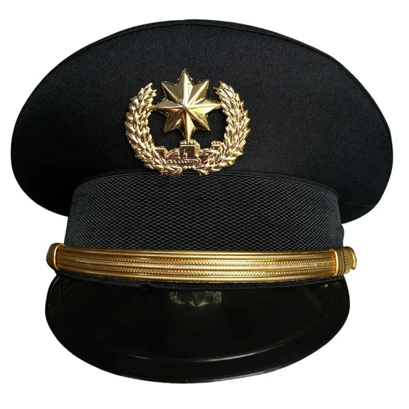 2026 Security Man /Women Big Brim Hat Cosplay Black With Cap Emblem
