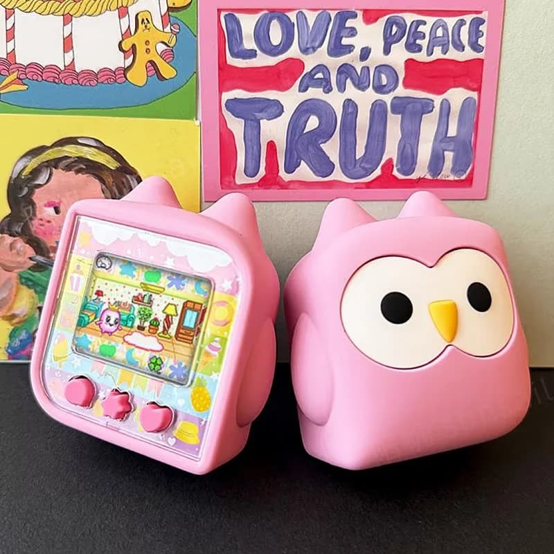 Original Tamagotchi English Version Sugar Cube Electronic Pet Machine Game Console Color Screen Pet Development Toys Gifts