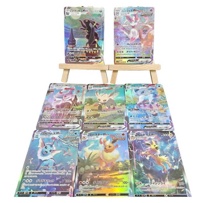 Fai da te Ptcg giapponese Umbreon Sylveon Leafeon Espeon Vaporeon Vmax Eevee Heroes S6a 095/069 093/069 089/069 Gioco di carte collezionabili