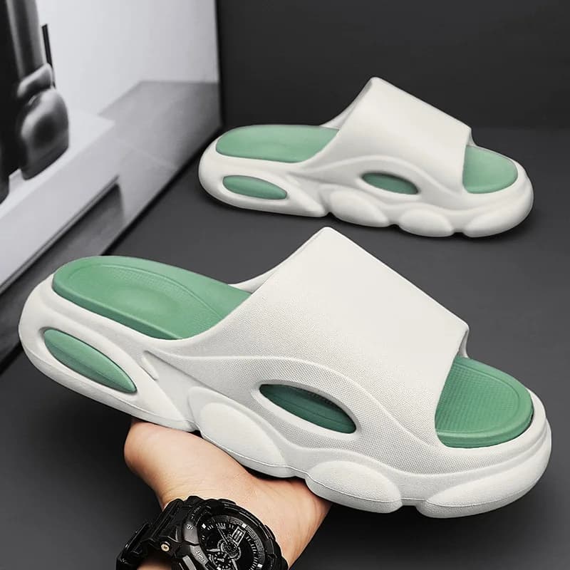 Sandali Estivi da Uomo, Ciabatte Morbide Cloud Platform alla Moda, Unisex, Antiscivolo per Esterni, Scarpe da Spiaggia, Pantofole da Bagno per Uomo