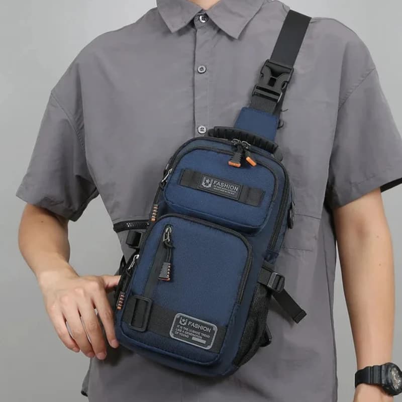 Men's Multifunction Shoulder Bag High Quality Oxford Men's Waist Packs Travel Lightweight Outdoor Hiking Cycling Crossbody Bags