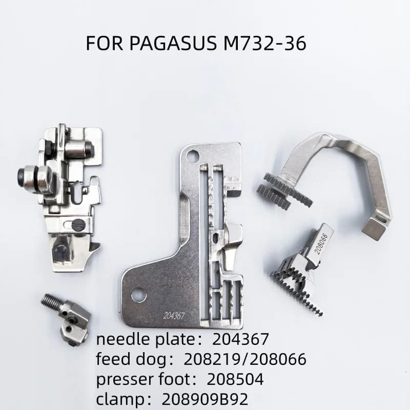 QXYUN Industrial sewing machine parts - Pegasus M700 overlock sewing machine, five-thread gauge set, 3-needle 5-thread, 204367