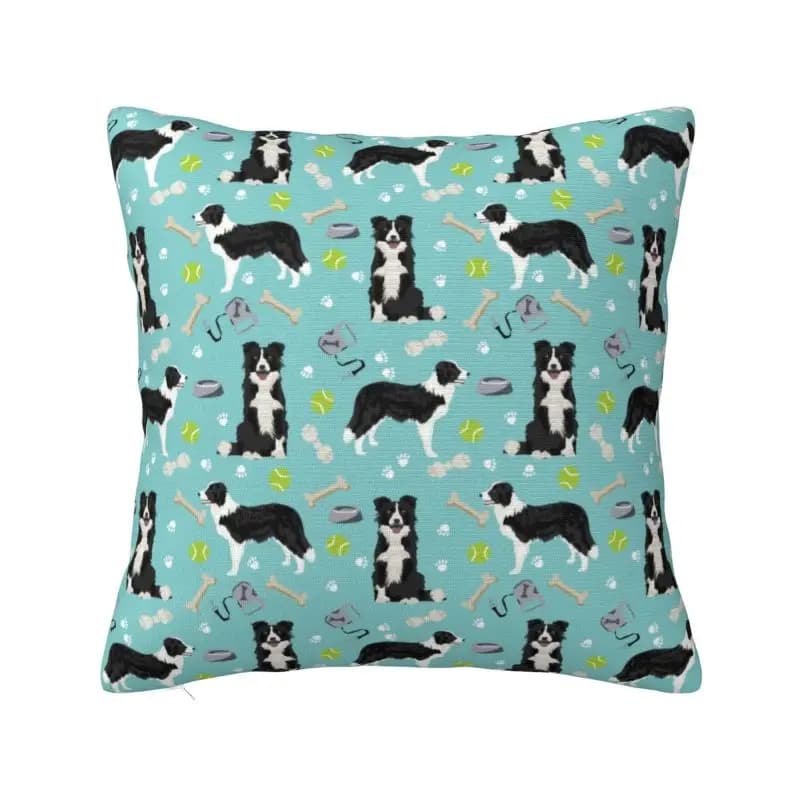 Pillow sheet for sofa with custom tennis ball Nordic Border Collie, soft pillowcase for pet lovers for stay