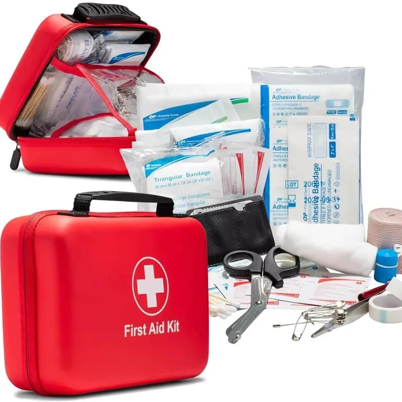 Kit di pronto soccorso portatile per avventure all'aria aperta, escursioni, viaggi in auto e campeggio (kit di pronto soccorso non include farmaci)