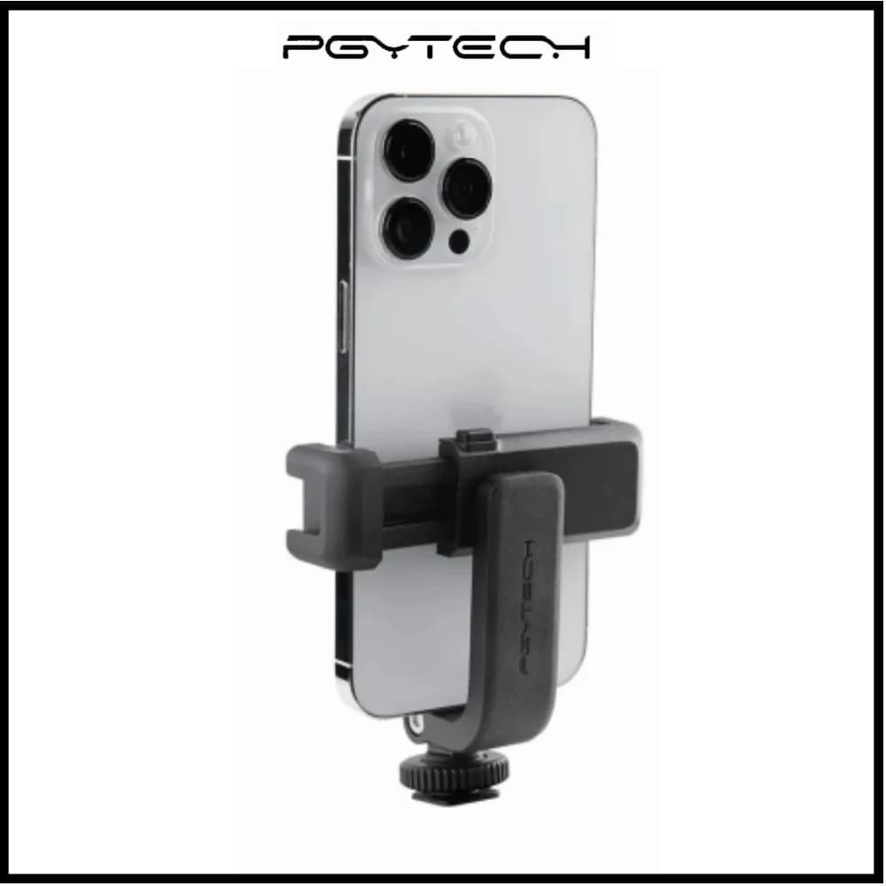 PGYTECH Supporto per telefono con scarpa fredda per piccolo treppiede da scrivania Asta di prolunga Selfie Stick per fotocamera reflex DSLR e smartphone