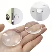 Door Knob Wall Shield Clear Soft Rubber Door Stopper Door Handle Bumper Wall Protector Mute Stickers Muffler Pad Protective Plug