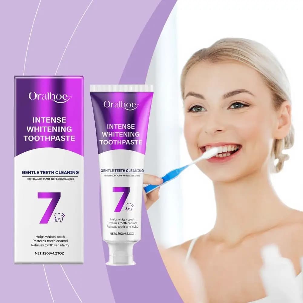 Dentifricio Probiotico Sbiancante, Pulizia Profonda, Rimozione Macchie, Prevenzione Placca, Alito Fresco, per Denti Sensibili, Uso Sicuro per Tutta la Famiglia
