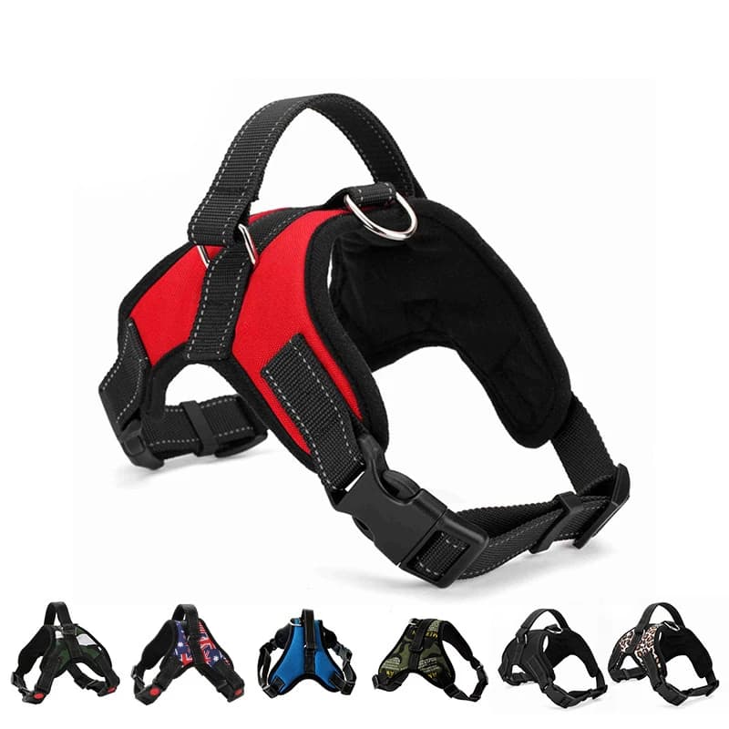Pettorina per cani Gilet a sgancio rapido Pettorina per cuccioli per animali domestici Materiale in nylon Pettorina per animali traspirante per cani Imbracatura per animali domestici regolabile