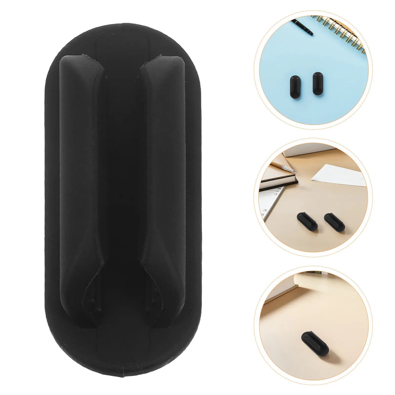 Clip porta penne adesive in silicone da 10 pezzi - Organizzatore per penne adesive riutilizzabile per parete, scrivania, computer, appunti, ufficio, scuola