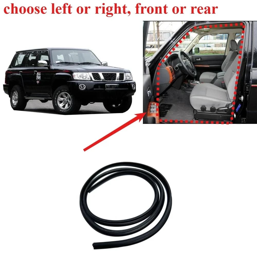 Guarnizione in Gomma per Porta Nissan Patrol Y61, Protezione Impermeabile Senza Clip, Accessori