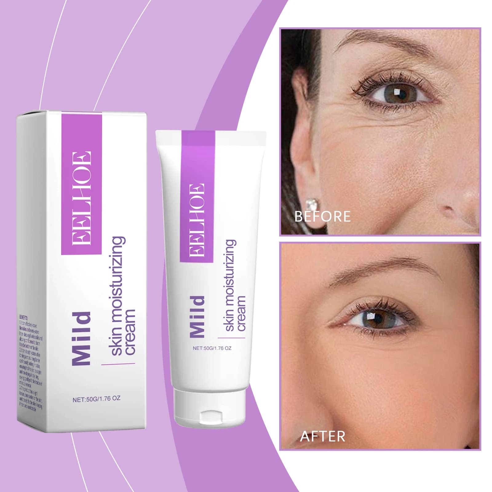 Face moisturizing cream, moisturizing and nourishing for the skin, reduction of thin lines on the face, moisturizing cream, facial care products
