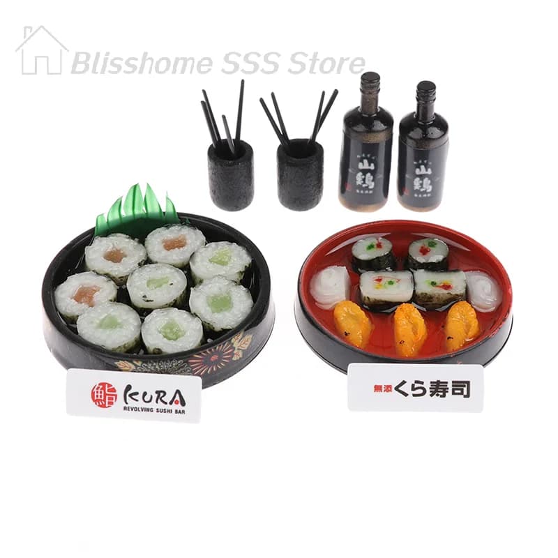 Miniatura di Casa delle Bambole: Riso per Sushi Giapponese per Decorazioni e Cibo Finto