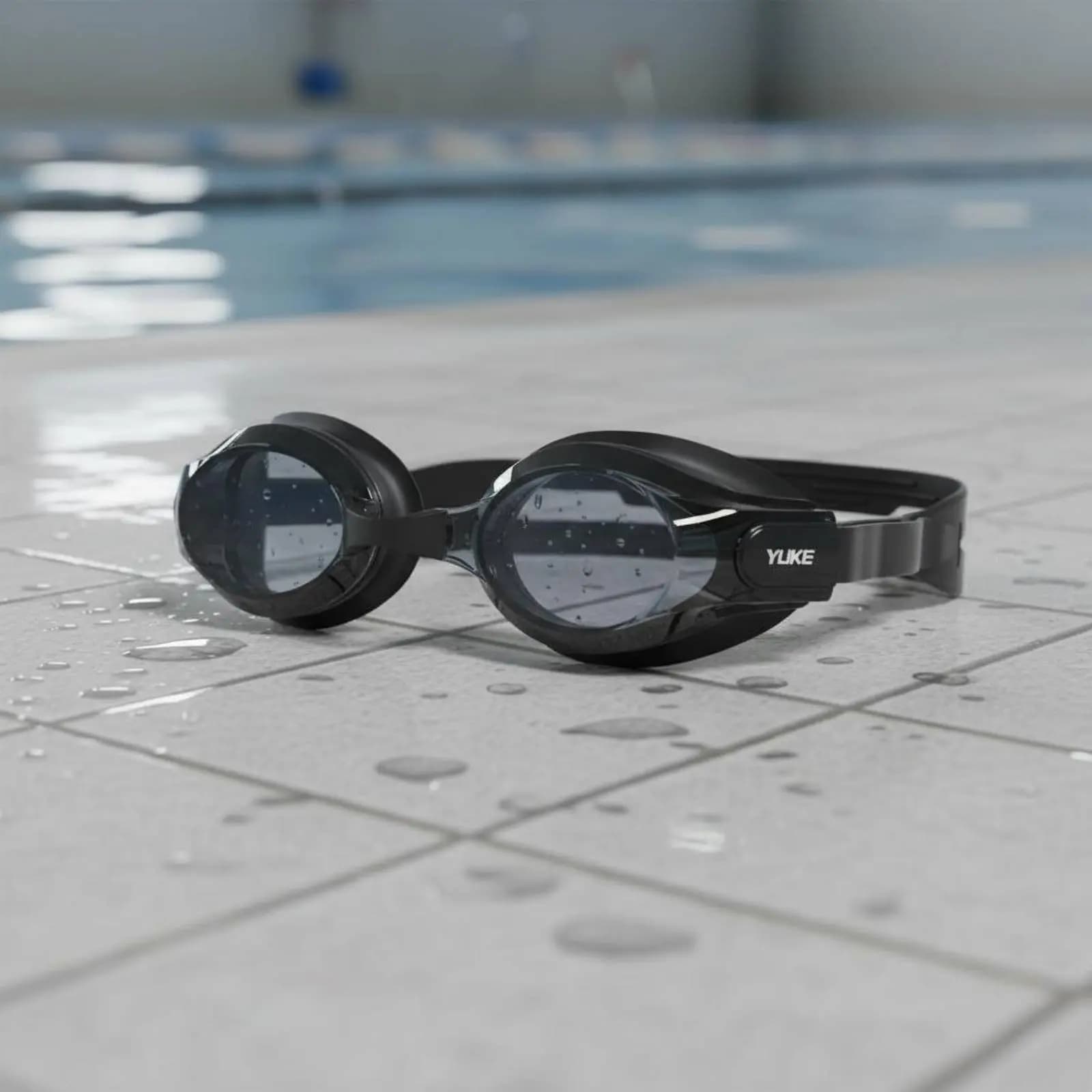 Occhialini da Nuoto con Ampio Campo Visivo, Montatura Piccola, Occhiali Acquatici, Occhiali da Piscina con Cinturino a Regolazione Rapida, Occhiali Sportivi