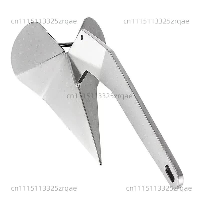 , Boat Anchor, 316 Stainless Steel, Delta Style Flipper, Marine Anchor With Strong Grip, For Secure Boat Anchoring.