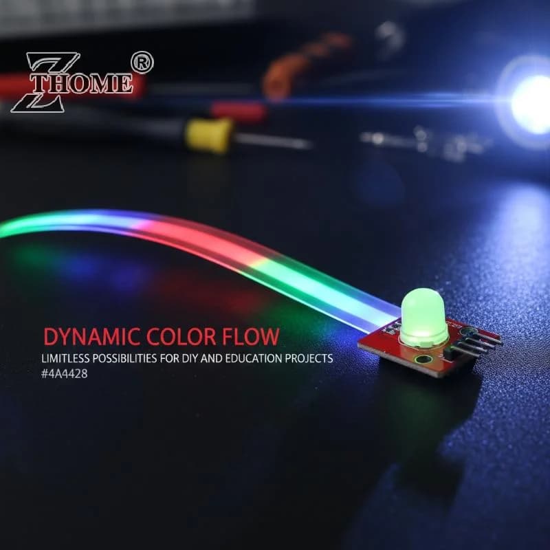 5Pcs 10mm Full Color Three-color Compatible RGB LED Module140C5 Electronic Building Blocks For Arduinos DIY Starter Kit
